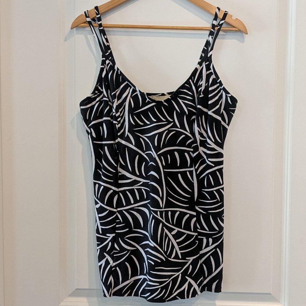 Miraclesuit Tankini Top Women's 16 Underwire Swim Top Hard to be Leaf Malibu - Picture 3 of 11